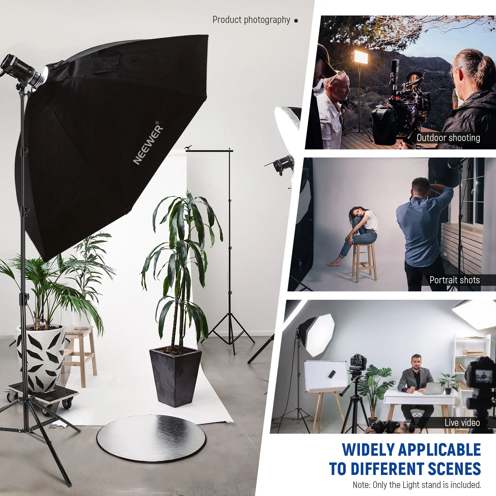 NEEWER 13ft/400cm Air Cushioned Light Stand - Image 5