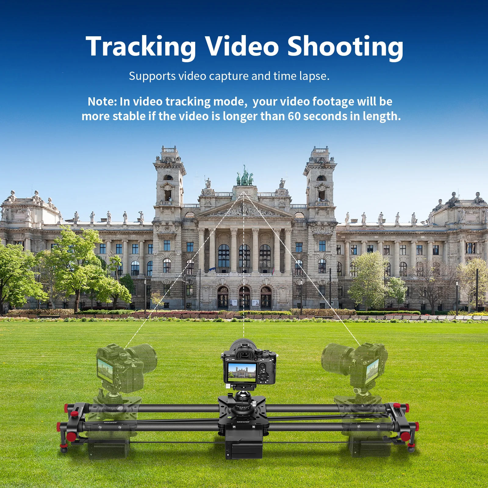 NEEWER ER1 Motorized Carbon Fiber Camera Slider Kit - Image 19