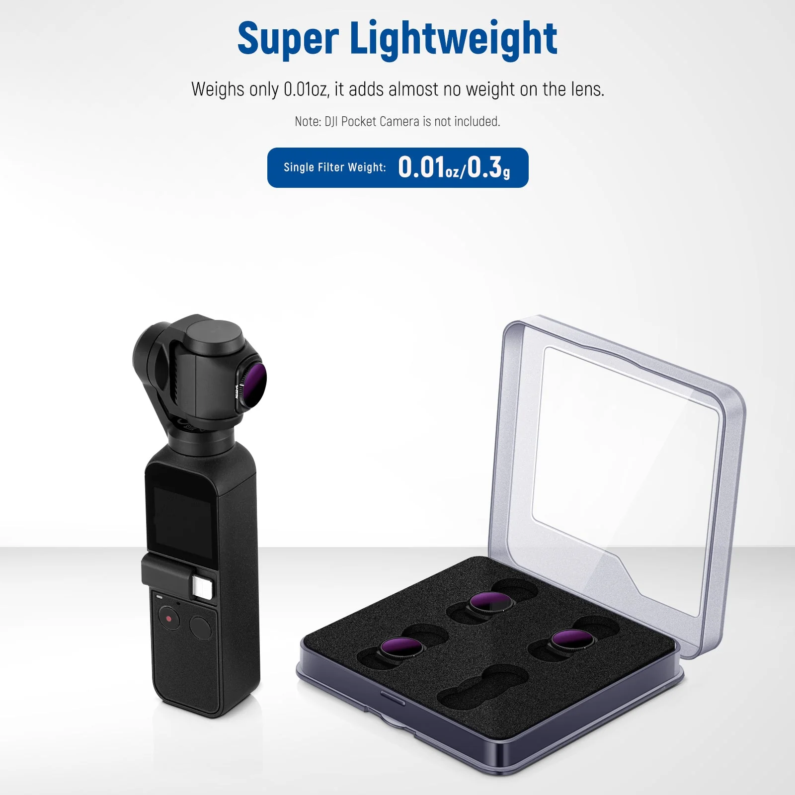 NEEWER 4 Pack Magnetic ND/PL Filter Kit For DJI Osmo Pocket Camera - Image 6