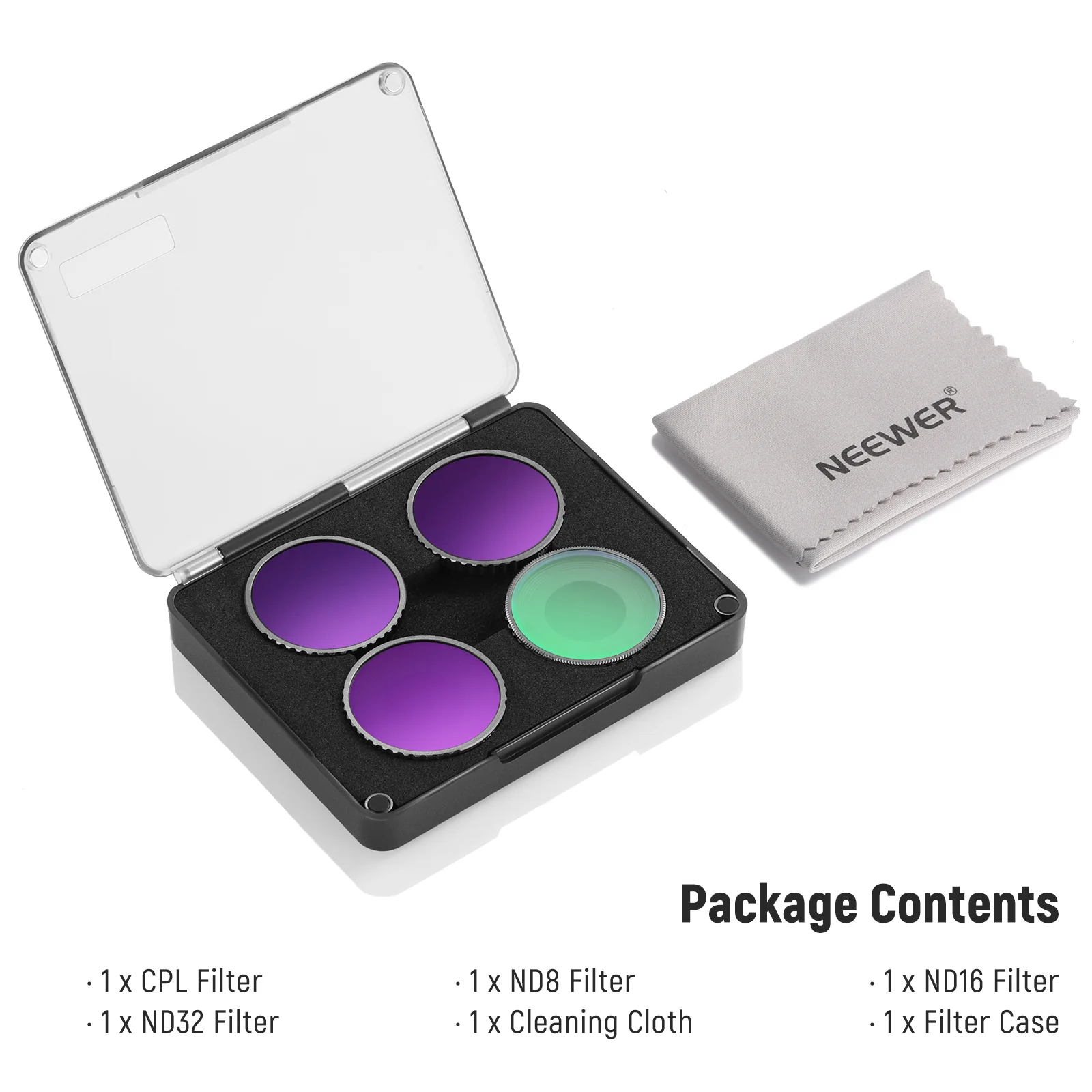 NEEWER 4 Pack ND Filter Set for DJI Osmo Action 5 Pro/4 - Image 9