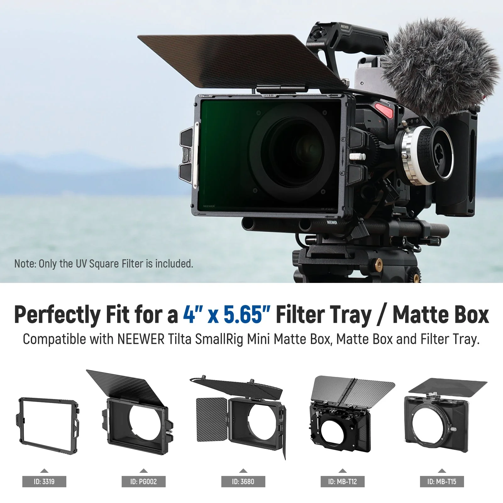 NEEWER 4"x5.65" Square UV Filter - Image 3