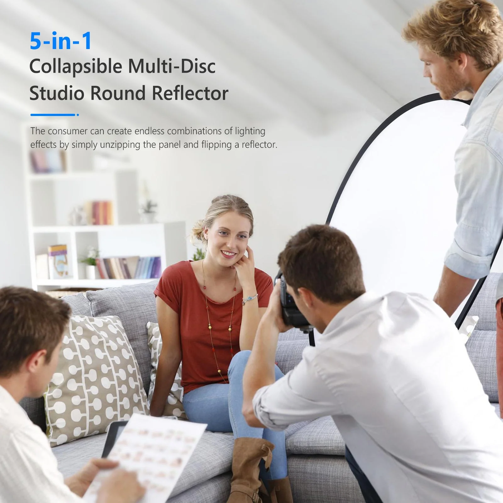 NEEWER 5 in 1 Portable Lighting Reflector/Diffuser Kit - Image 7