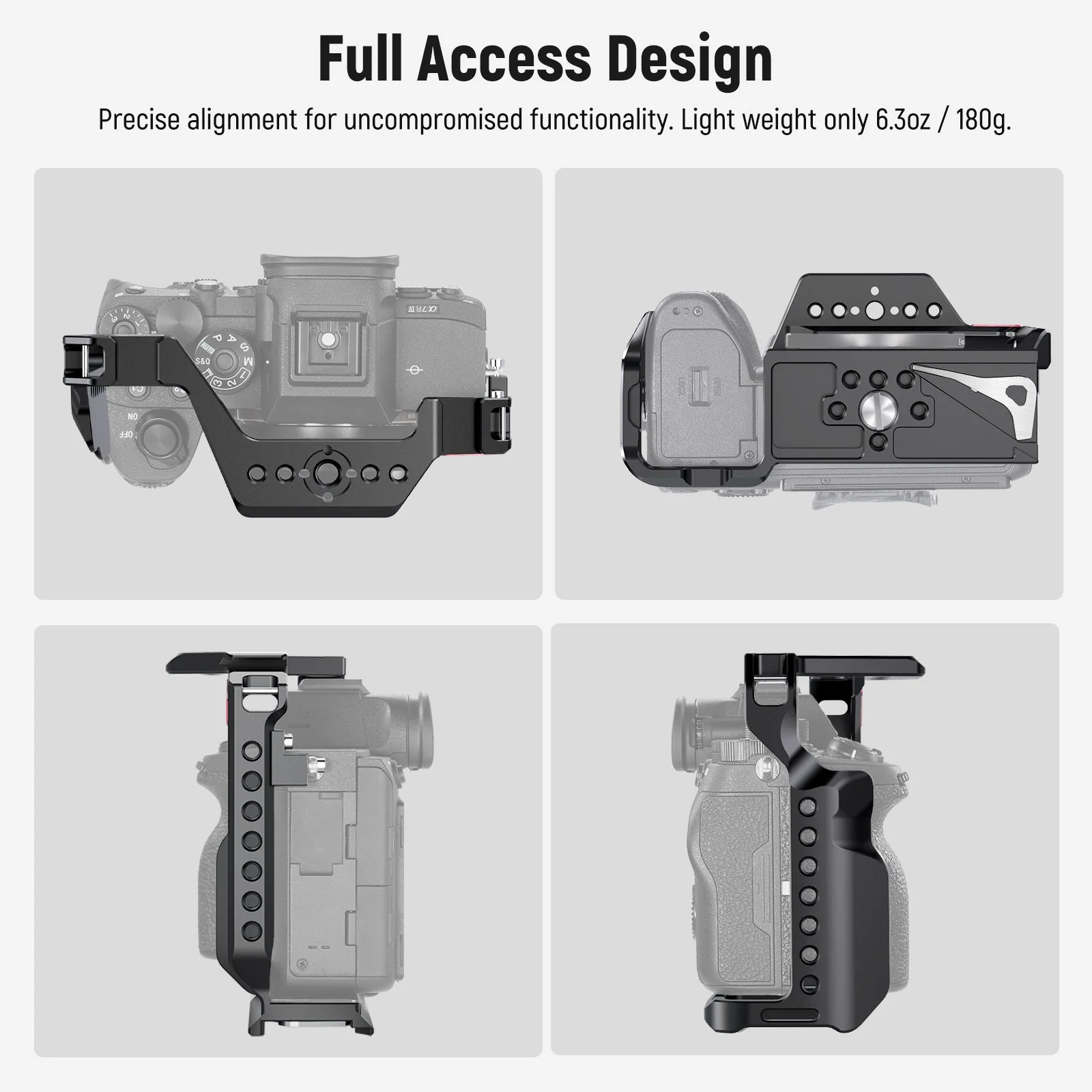 NEEWER CA004 Camera Cage For Sony a7RV/ a7IV/ a7RIV/ a7SIII/ a1 - Image 3