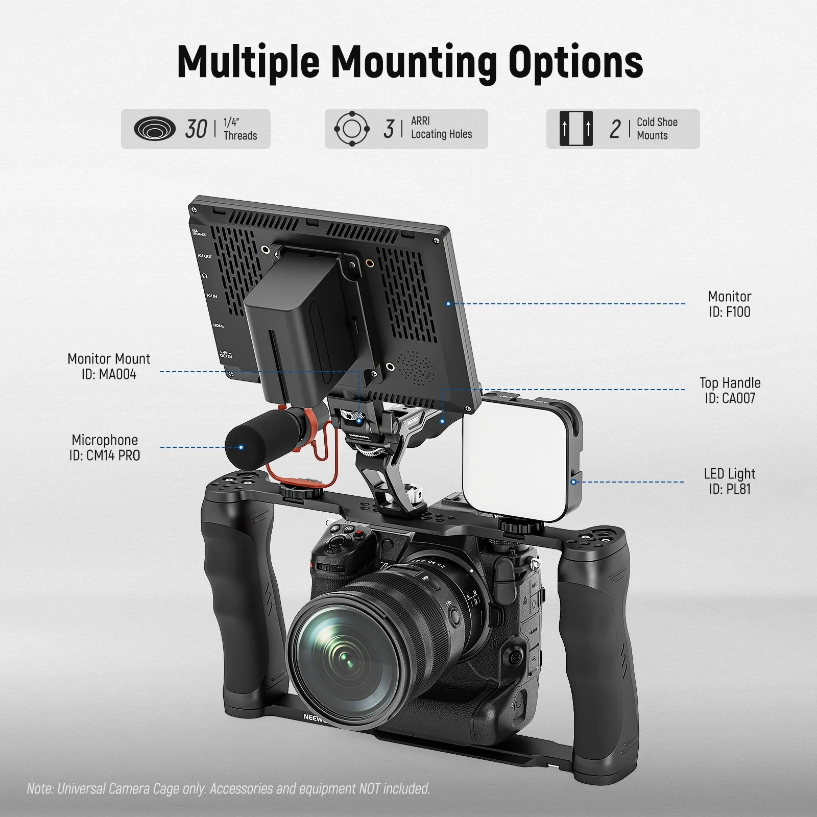 NEEWER CA016 Video Camera Cage Rig - Image 3