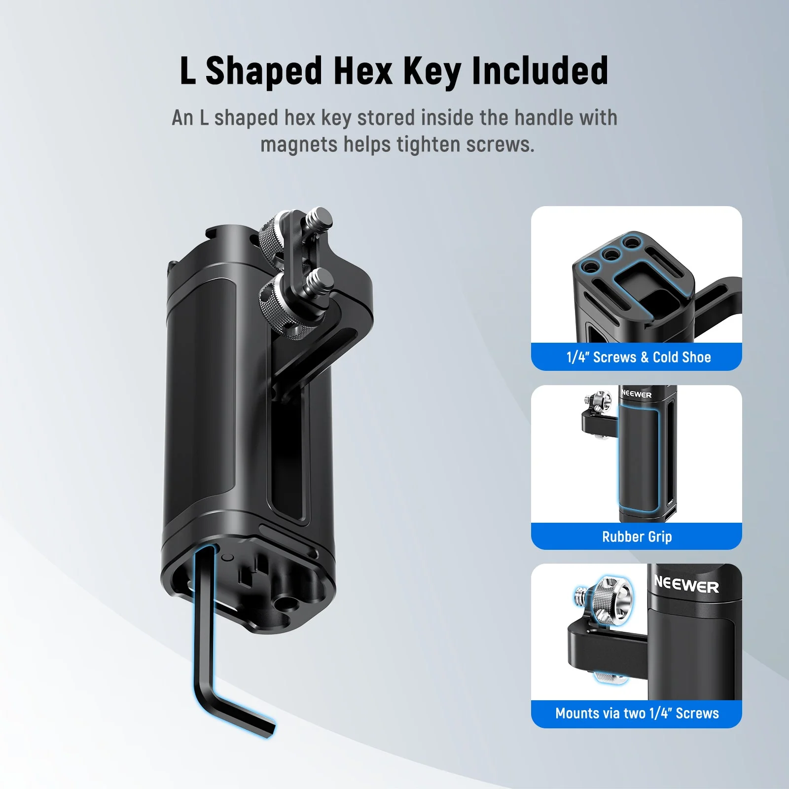 NEEWER CA022H Lightweight Side Handle Handgrip - Image 5