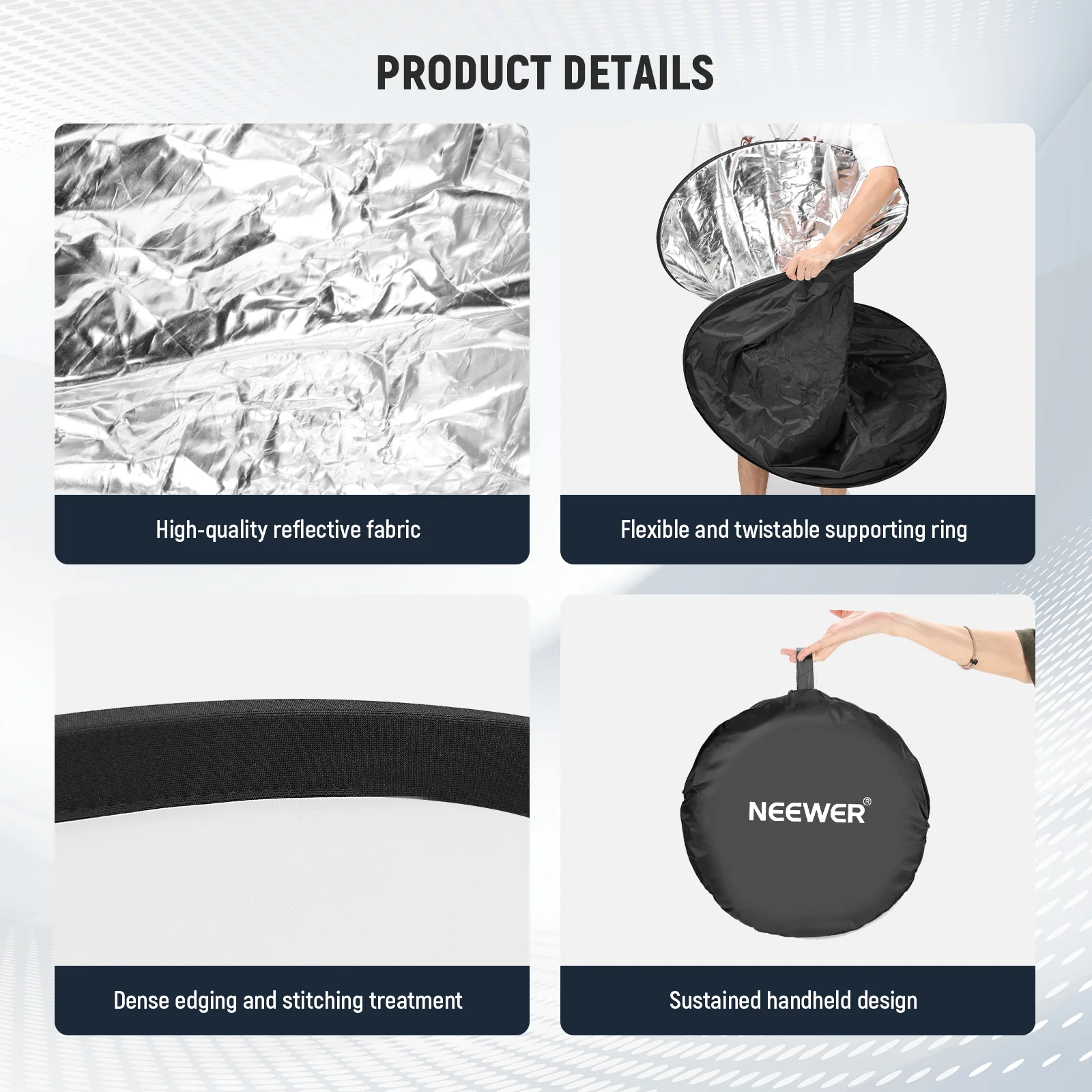 NEEWER 5-in-1 Collapsible Light Reflector with Bag - Image 16