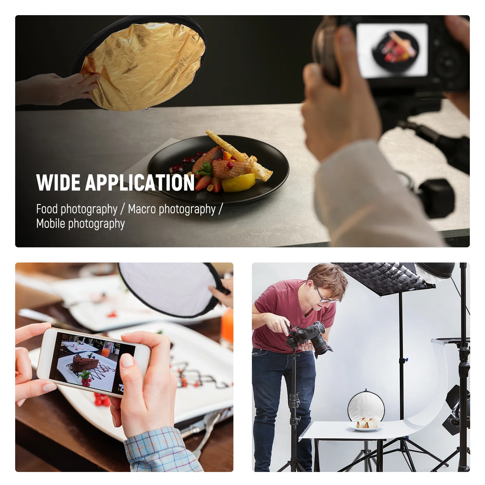 NEEWER 5-in-1 Collapsible Light Reflector with Bag - Image 35