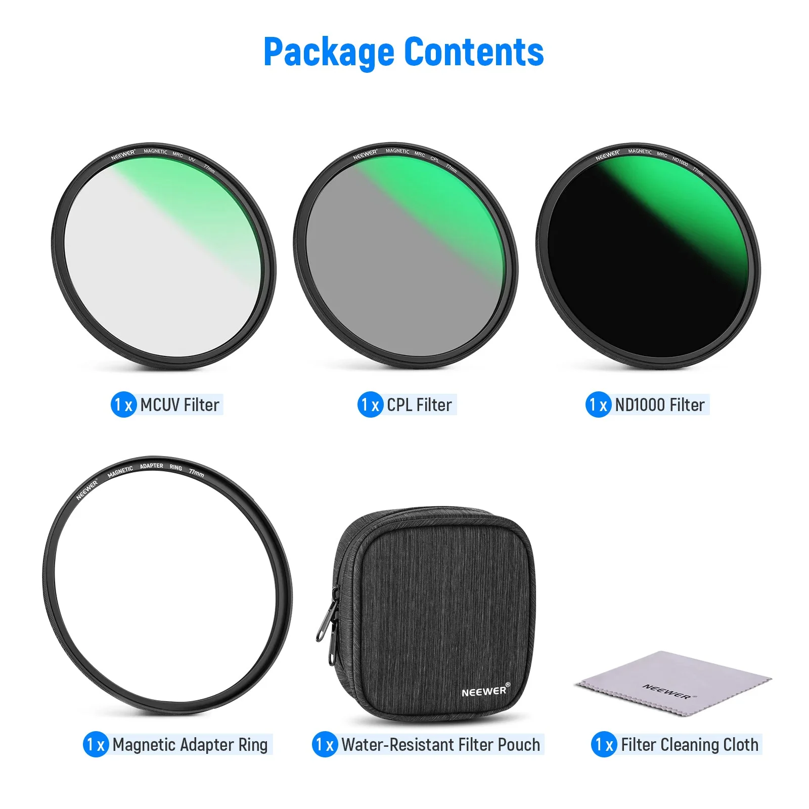 NEEWER 4-in-1 Magnetic Lens Filter Kit - Image 9
