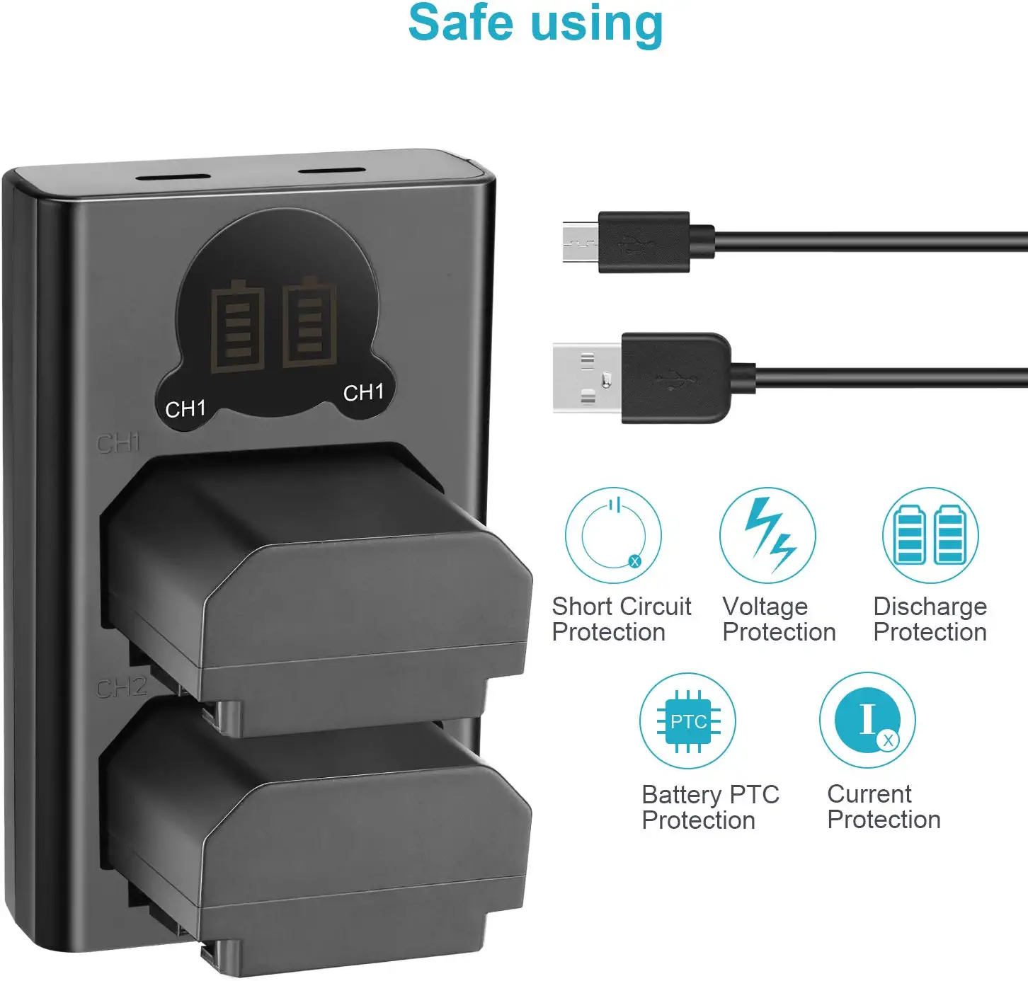 NEEWER NP-FZ100 Sony Replacement Battery Charger Set - Image 3