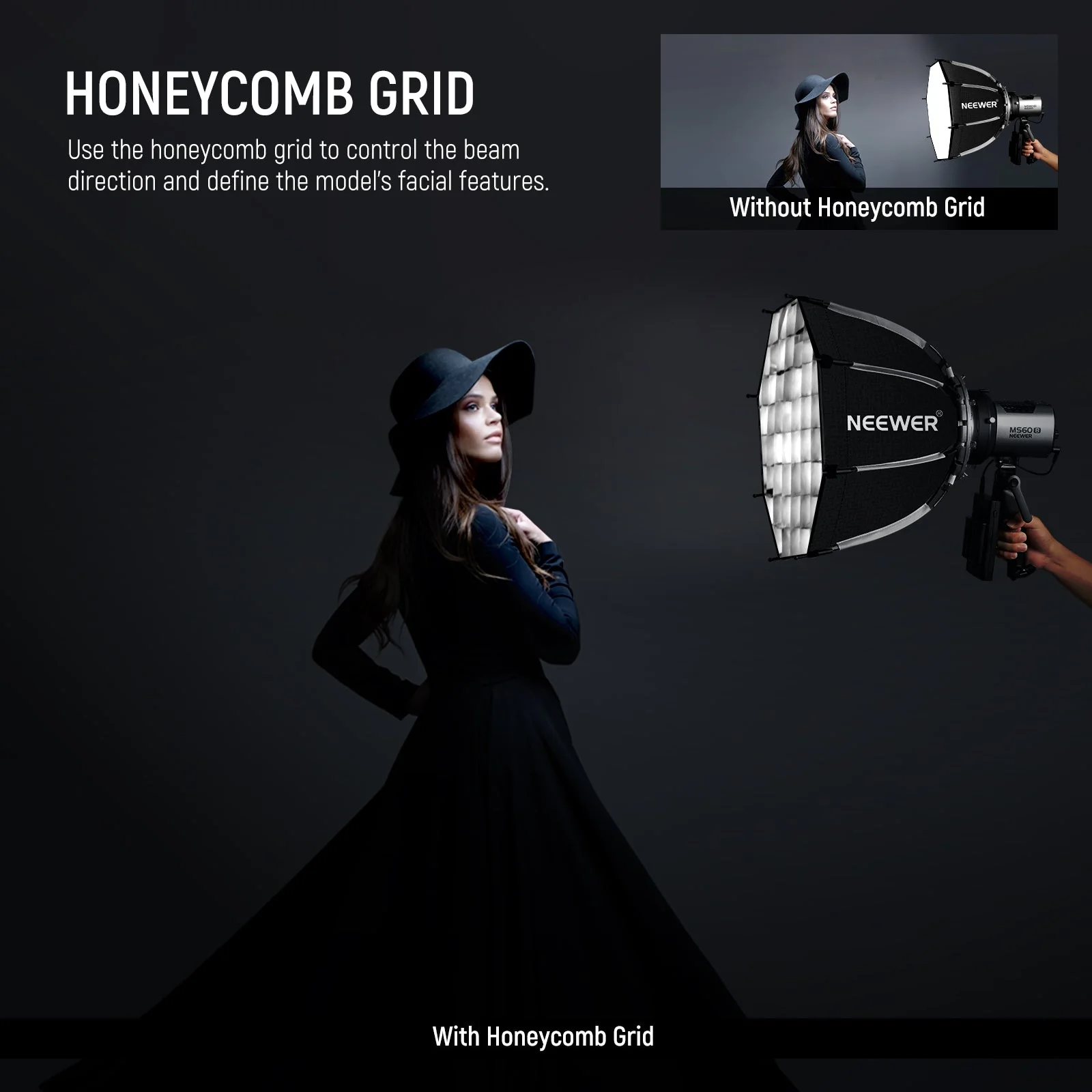 NEEWER NS1P 17.7"/45cm Octagonal Softbox - Image 4