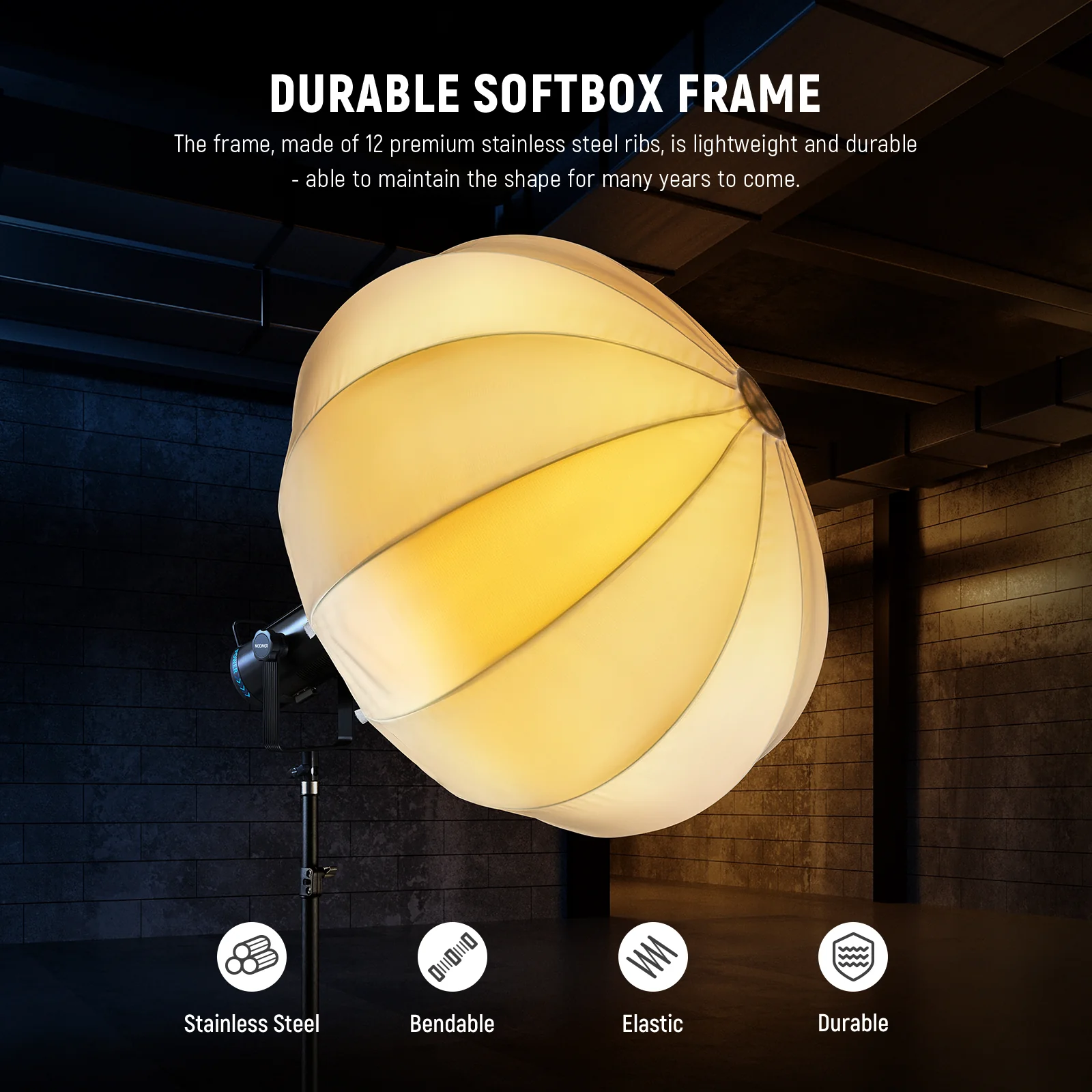 NEEWER NS20L 50cm/65cm/85cm Lantern Softbox One Step Quick Release - Image 12