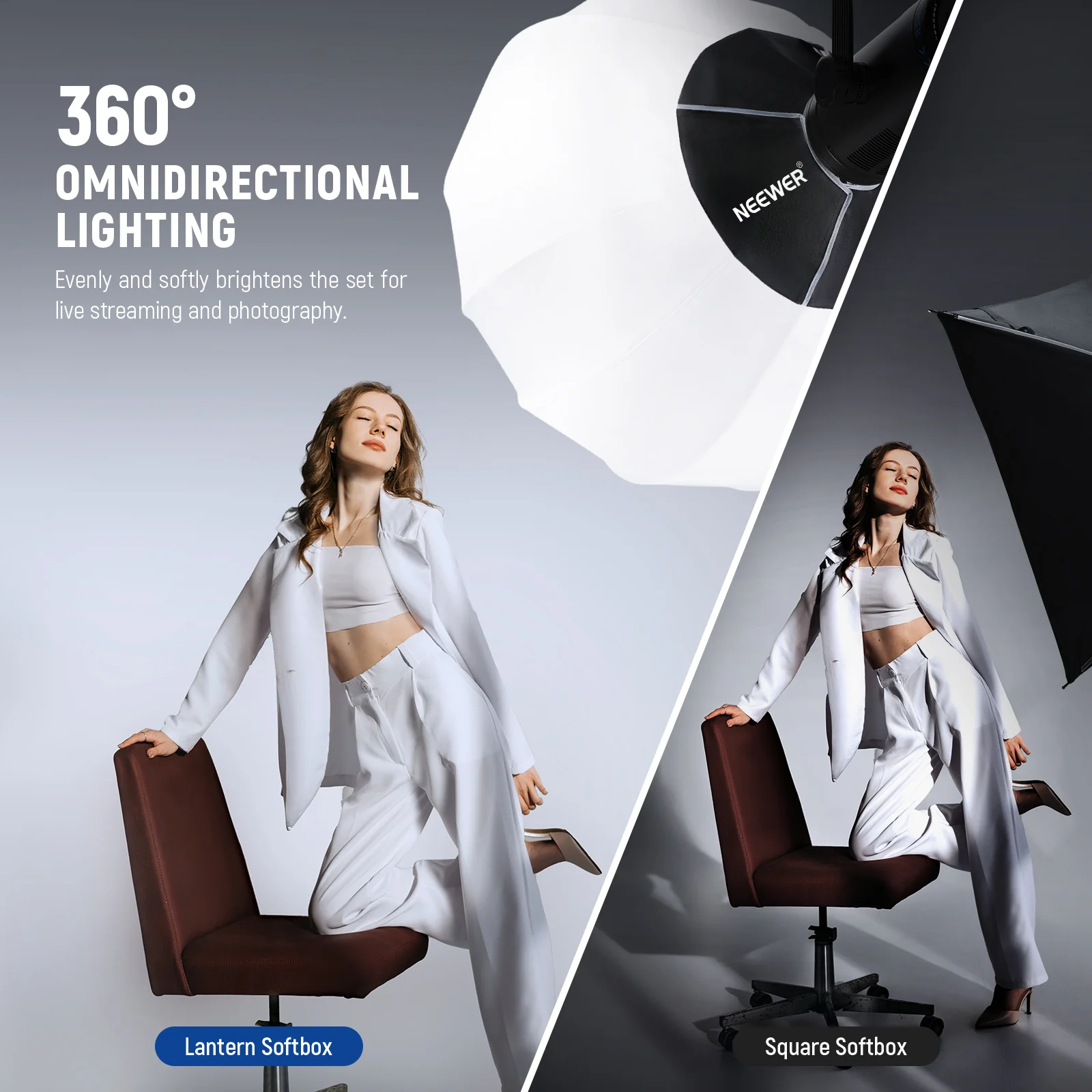 NEEWER NS20L 50cm/65cm/85cm Lantern Softbox One Step Quick Release - Image 19