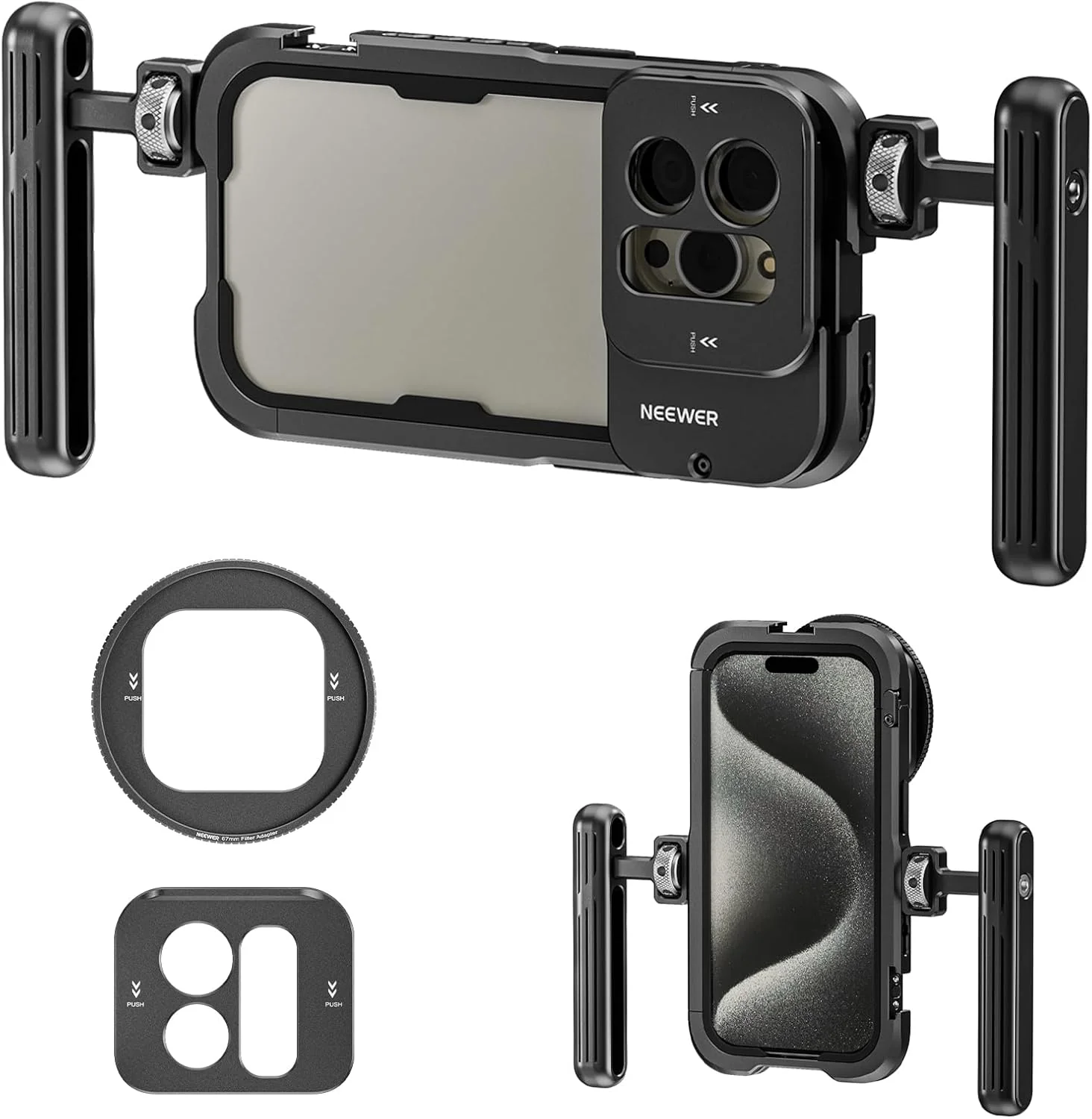 NEEWER PA023 Metal Cage For iPhone 15 Pro/ Pro Max - Image 16