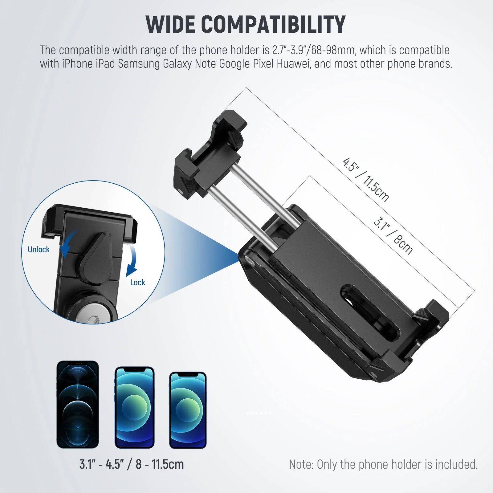 NEEWER SP-04 Phone Tripod Mount with Cold Shoes - Image 5