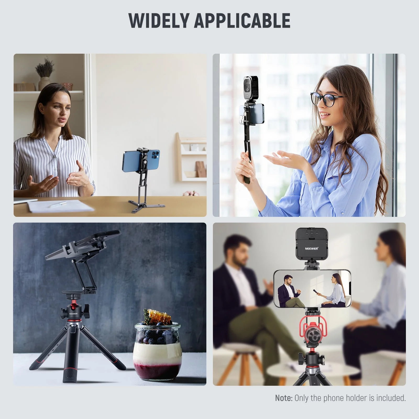 NEEWER SP-04 Phone Tripod Mount with Cold Shoes - Image 8