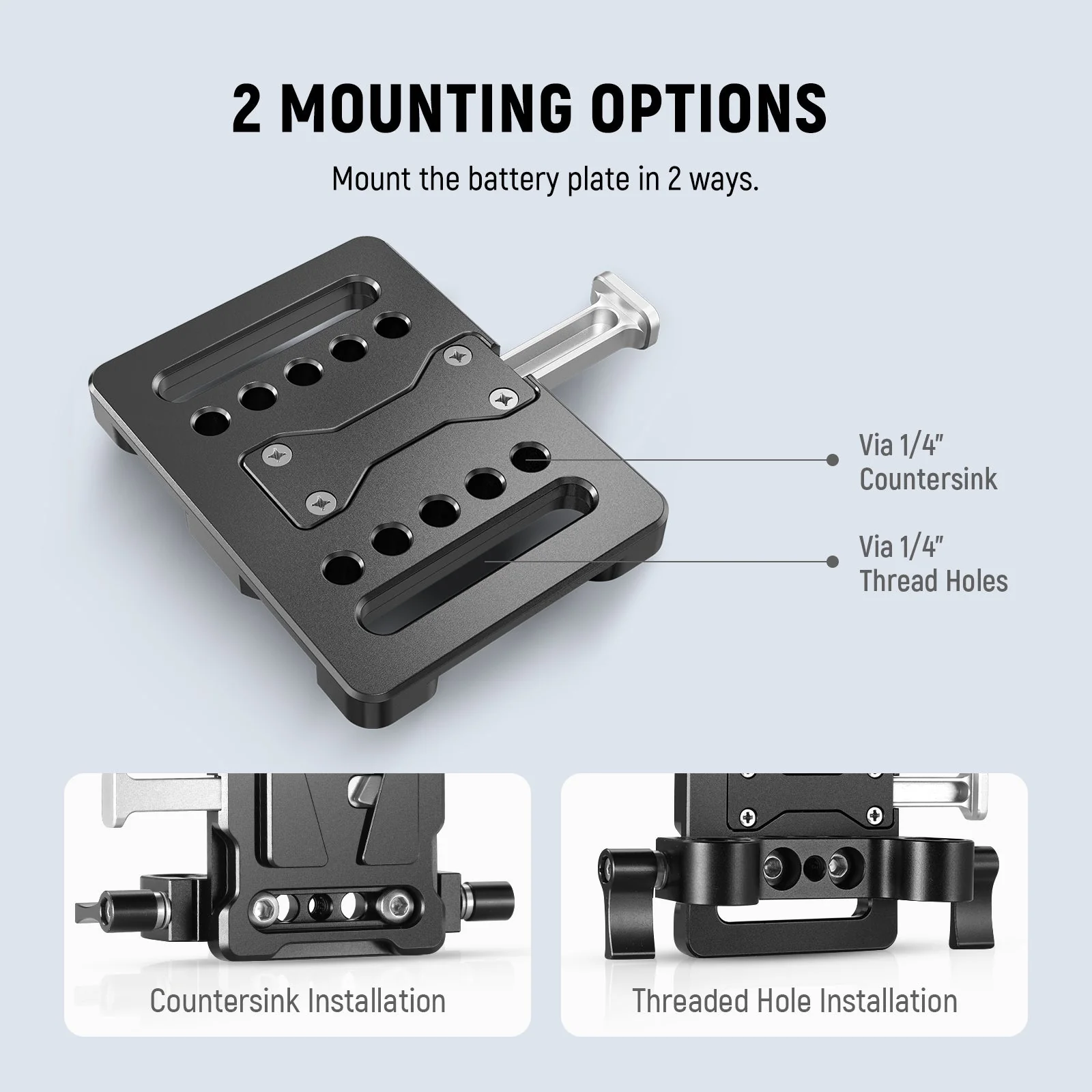 NEEWER PS005 Mini V Mount Battery Plate - Image 4