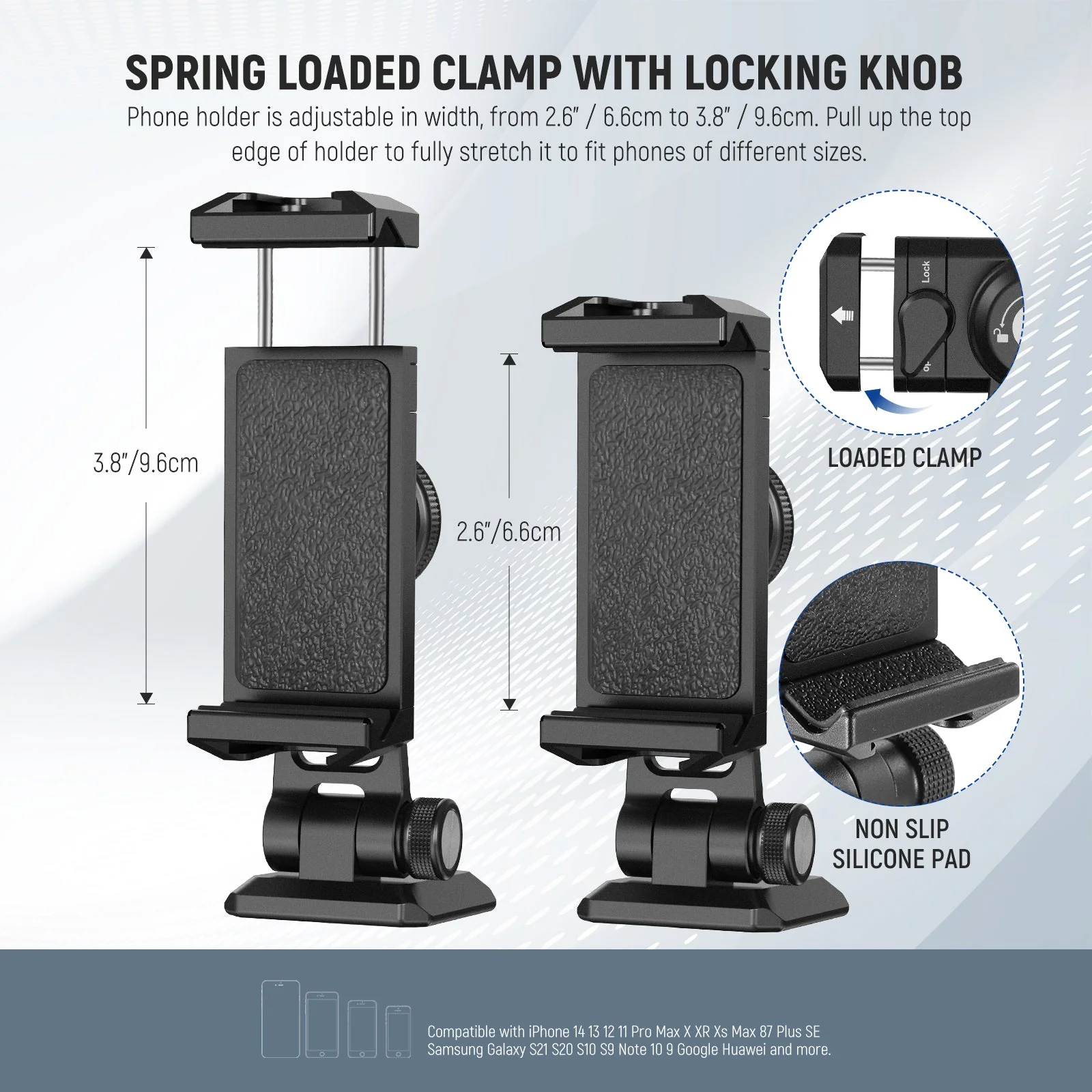 NEEWER SP-02 Smartphone Holder with Arca Type Base - Image 3