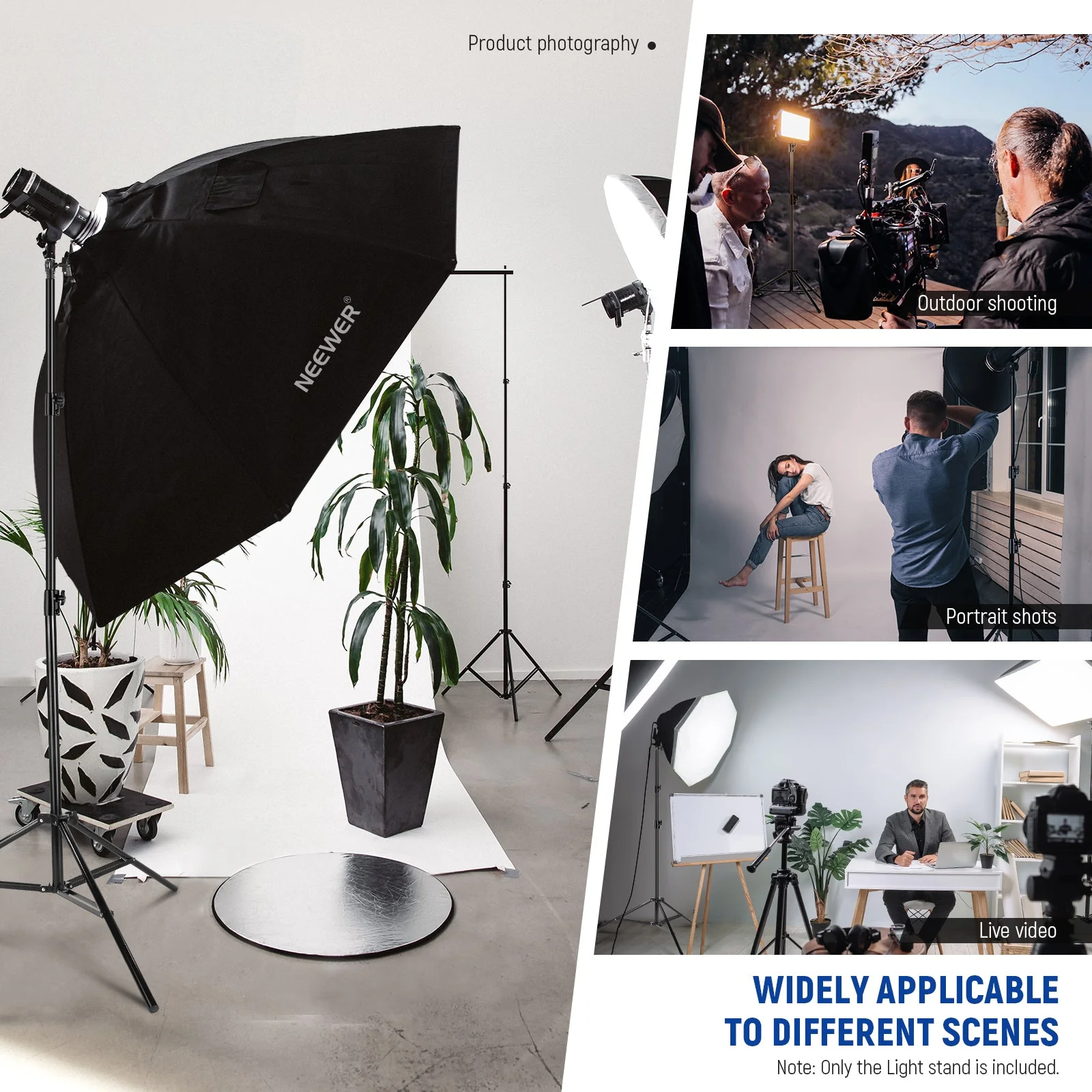 NEEWER ST-280AC 9.2ft/2.8m Air Cushioned Light Stand - Image 5