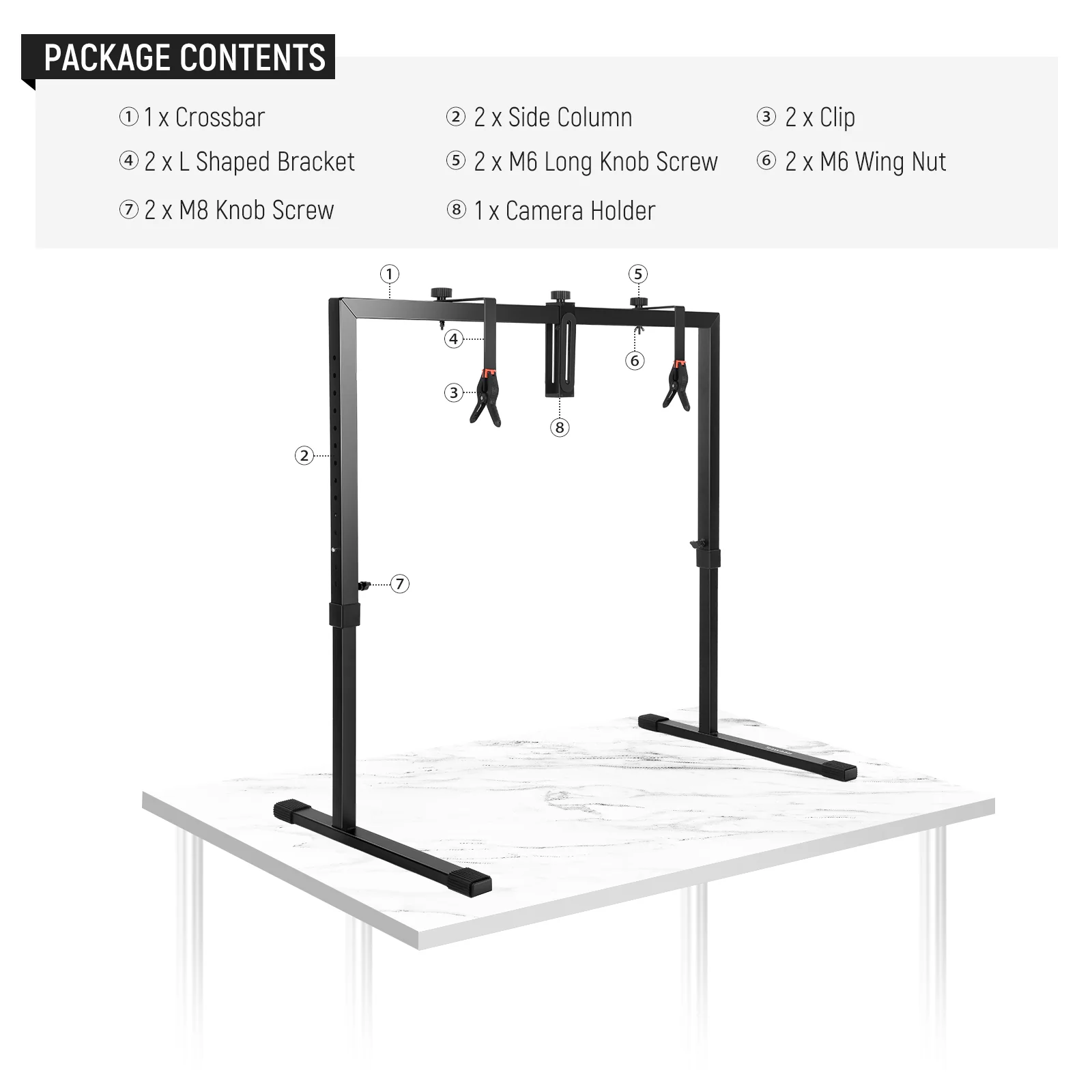 NEEWER ST100 Overhead Camera Mount Rig - Image 8