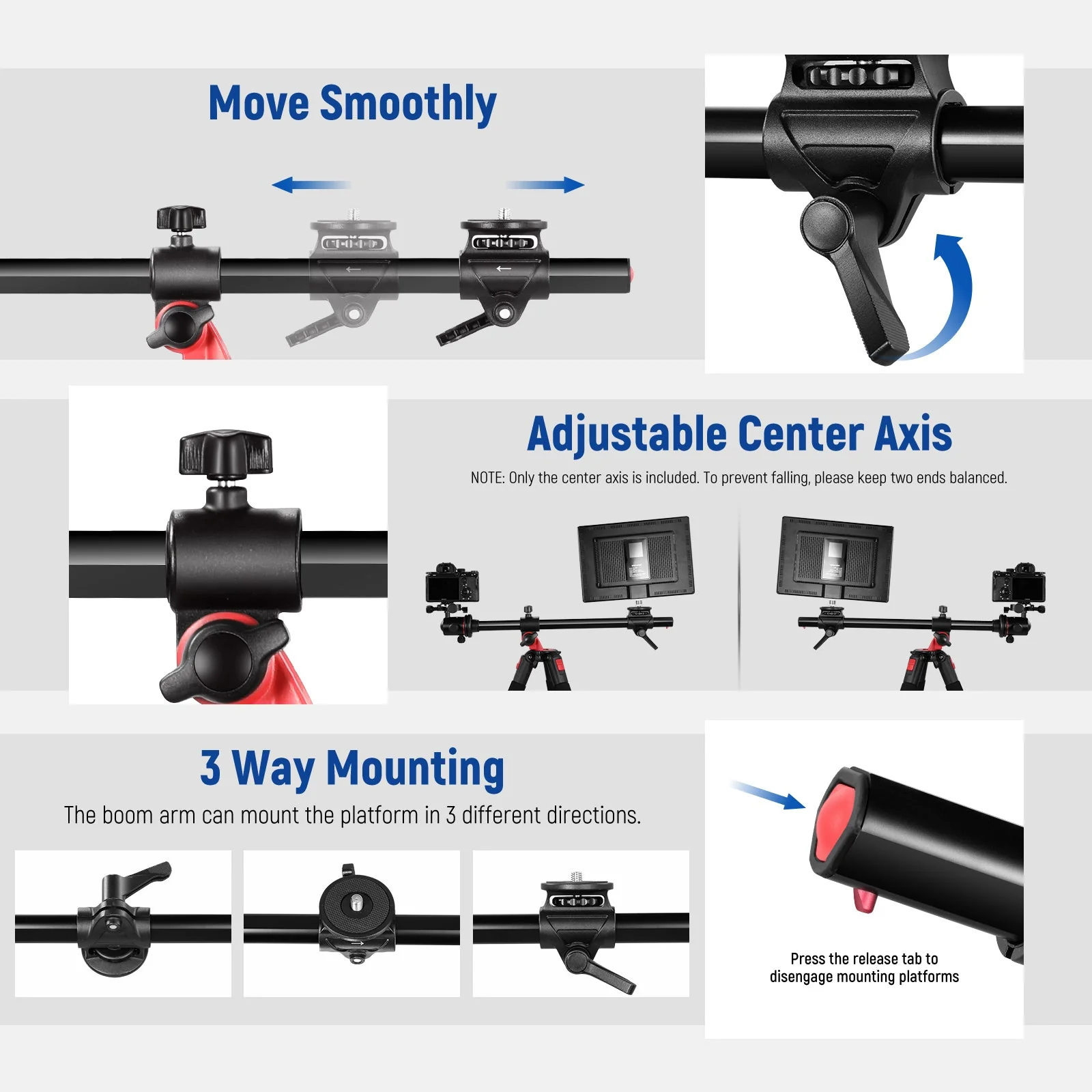 NEEWER TP27 73.6" Aluminum Monopod Tripod - Image 4